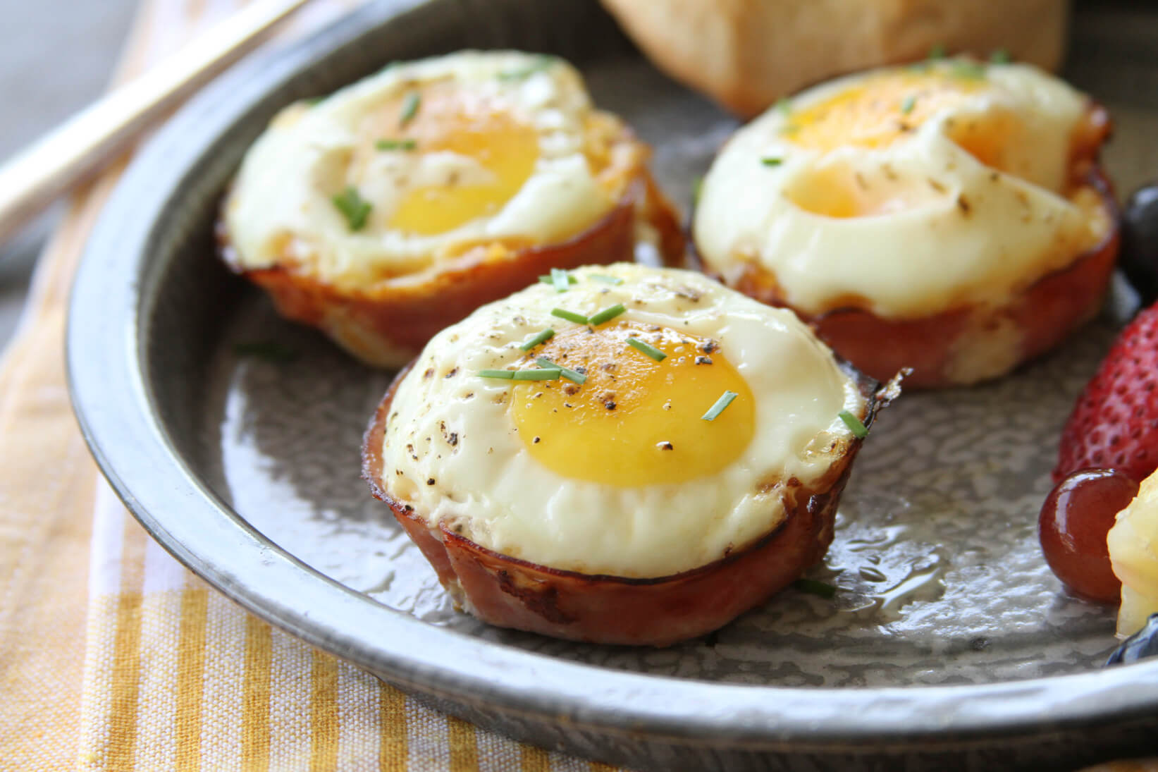 Baked Ham and Pimento Cheese Egg Cups - Alabama Farmers Federation