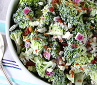 Bacon and Blue  Broccoli Salad