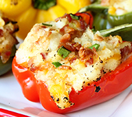 Grilled Twice Baked Potato Stuffed Peppers