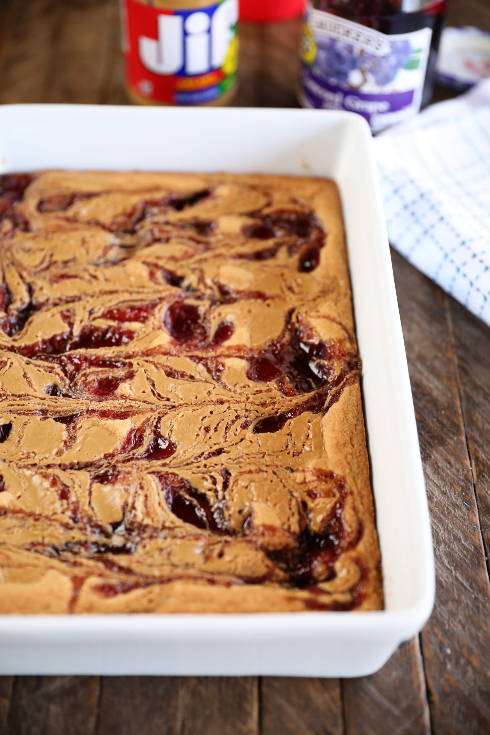 Peanut Butter and Jelly Blondies - Alabama Farmers Federation
