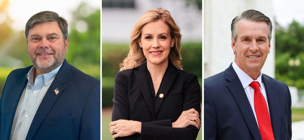 Corey Hill, Katherine Robertson and Barry Moore